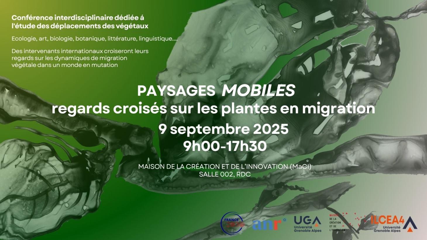 Journée d'étude Paysages mobiles : regards croisés sur les plantes en migration