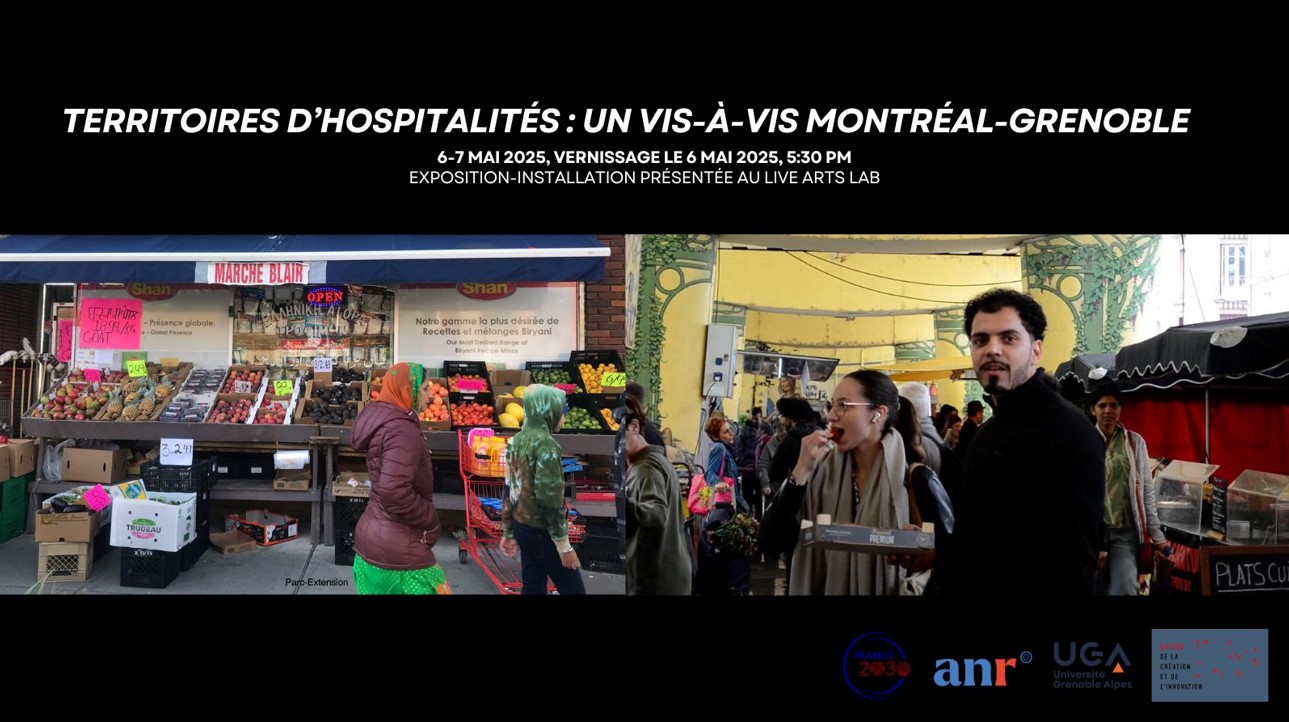 Exposition & vernissage "Territoires d’hospitalités : un vis-à-vis Montréal-Grenoble", par Irena Latek