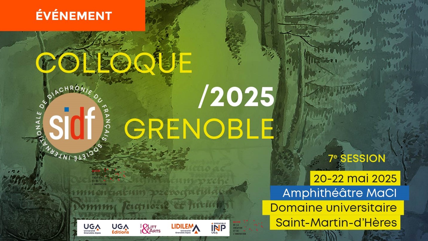 Colloque de la Société Internationale de Diachronie du Français (SIDF)