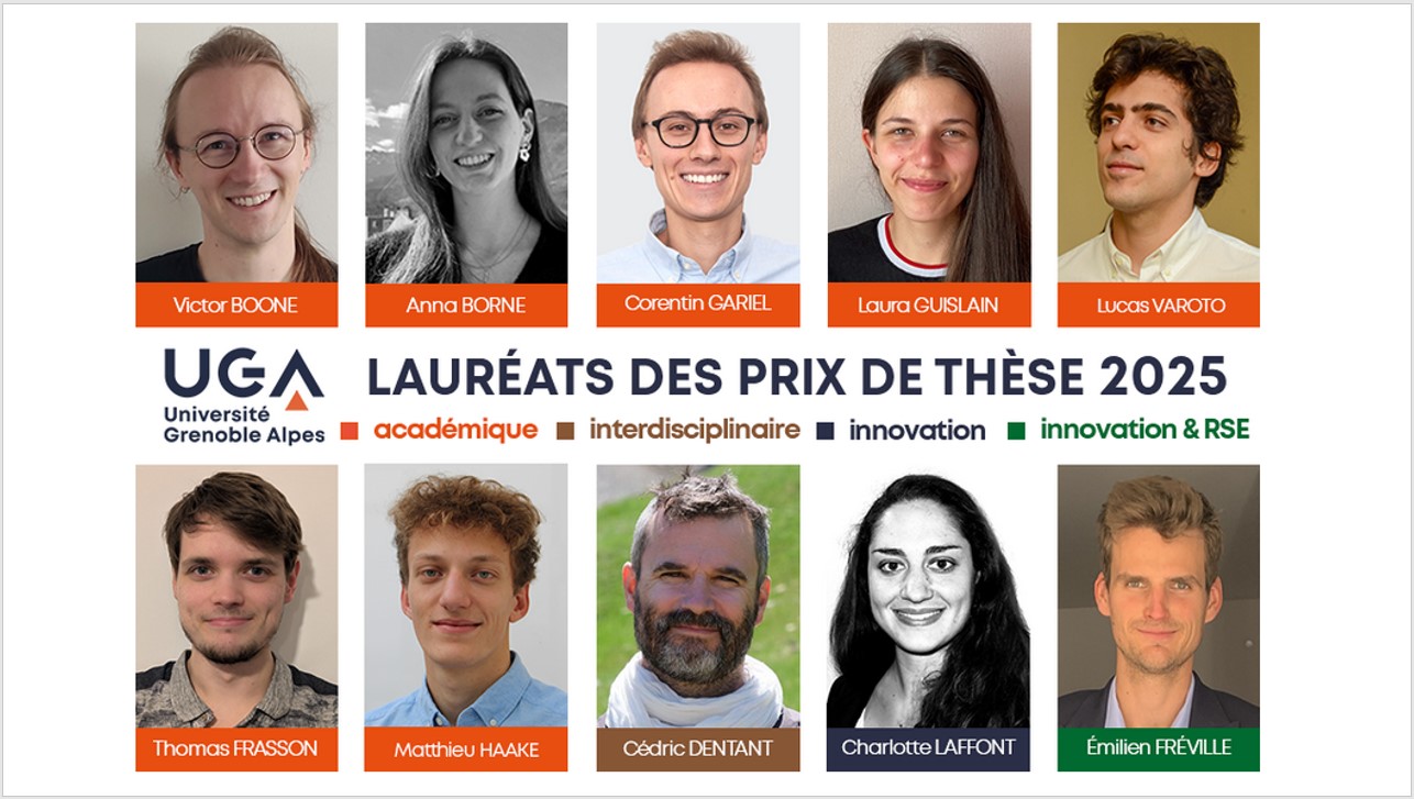 Deux anciens doctorants en mobilité à la MFO récompensés par le prix de thèse 2025 de l’UGA