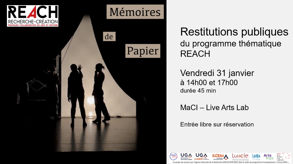 Sortie de résidence des étudiants du parcours REACH - "Mémoires de papier" 31-01-2025