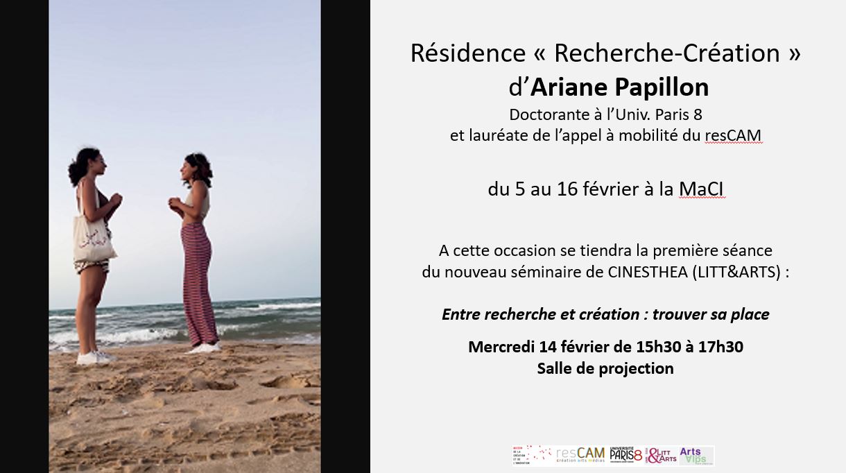 Résidence doctorante Ariane Papillon à la MaCI - Fevrier 2024